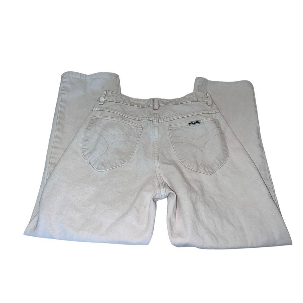 Rolla's Women's High Rise Straight G'Day Mate Me Again Jeans Beige Size 26